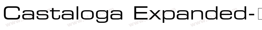 Castaloga Expanded字体转换